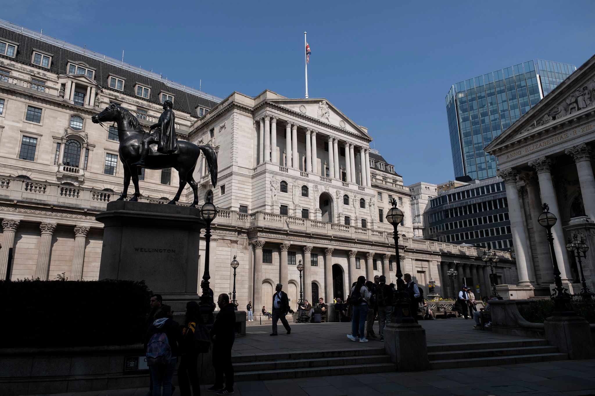 Bank of England in the City of London on 25th March 2022 in London, United Kingdom. The City of London is a city, ceremonial county and local government district that contains the primary central business district (CBD) of London. The City of London is widely referred to simply as the City is also colloquially known as the Square Mile. (photo by Mike Kemp/In Pictures via Getty Images) (Getty Images)