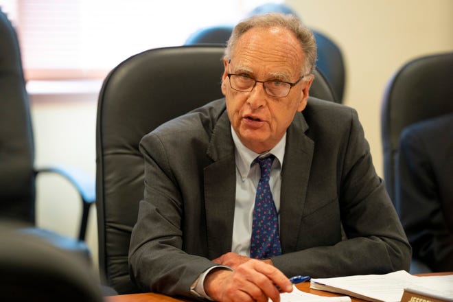 ELEC Executive Director Jeffrey Brindle during an ELEC meeting in Trenton on Tuesday, July 25, 2023.