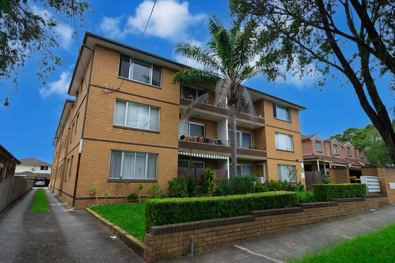 Apartment building in inner Sydney suburb.