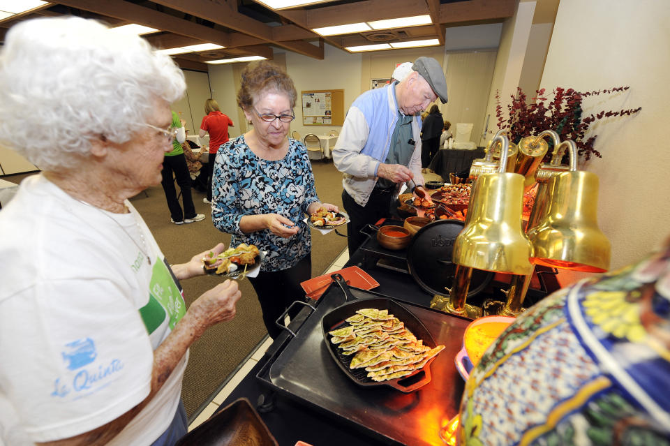 Photos of the Humana Fit, Fun and Forever Week activities taking place at the La Quinta Senior Center in La Quinta, Calif., as part of the 2014 Humana Challenge. (Rodrigo Pena/AP Images for Humana)