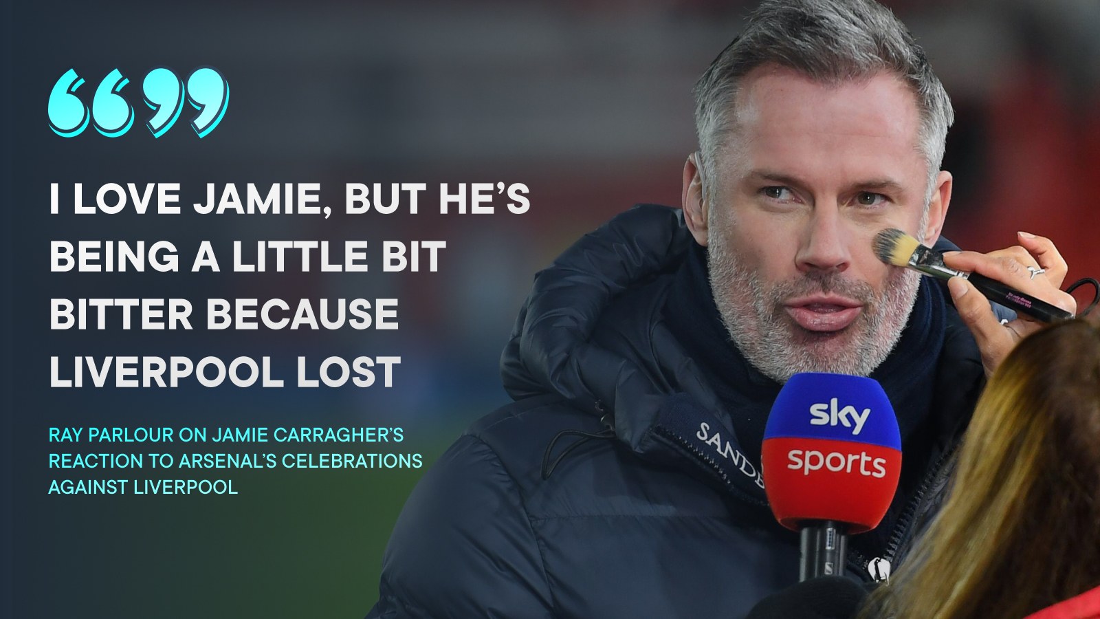 Jamie Carragher was critical of Arsenal