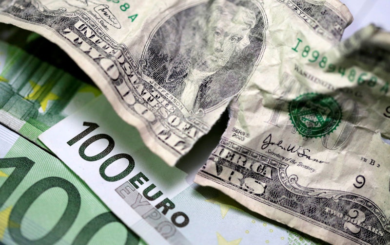 Dollar retreats ahead of PMI data; euro, sterling gain