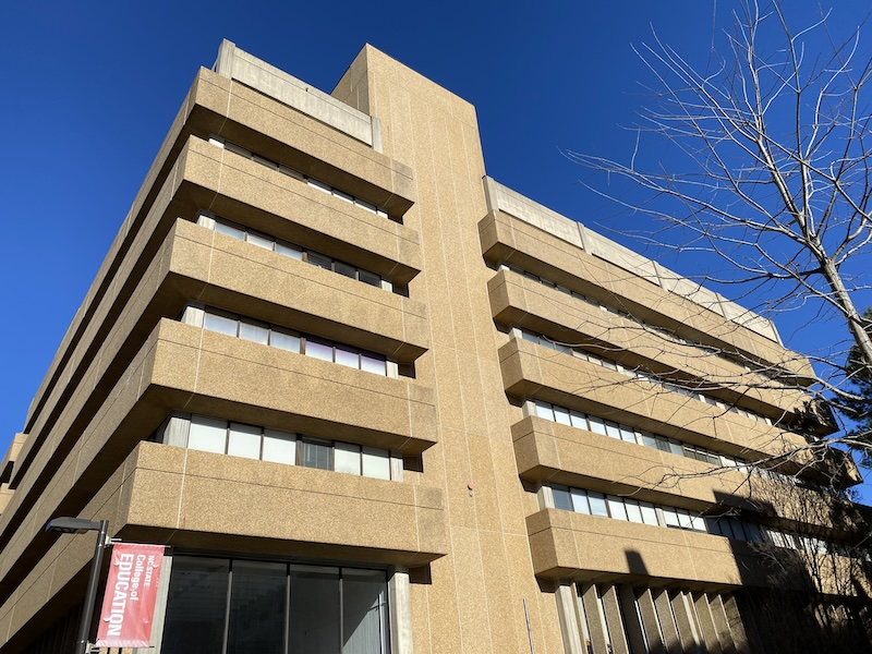 Poe Hall is a seven-story building at NC State University.