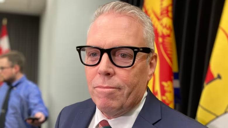 New Brunswick Finance Minister Ernie Steeves last week announced the province expects to end the year with a surplus six times larger than originally forecast, the latest year with a large revision. (Jacques Poitras/CBC - image credit)