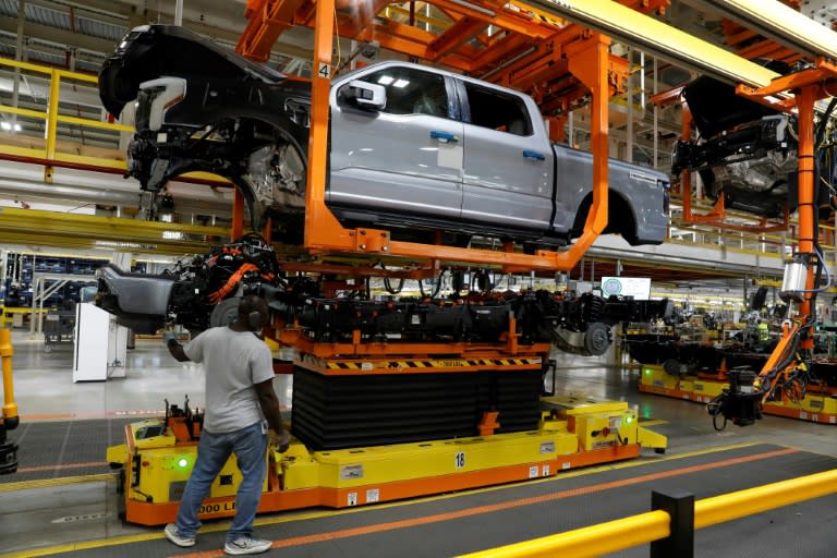 Higher-than-expected earnings from Ford helped lift US stocks (JEFF KOWALSKY)