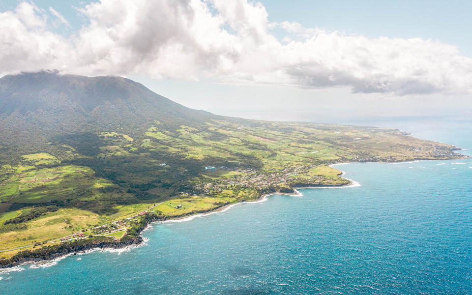 St Kitts and Nevis bird's eye view