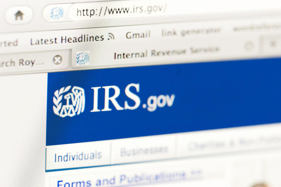 The IRS says roughly 380 million taxpayers visited its website last week, an 18% increase over the period last year.