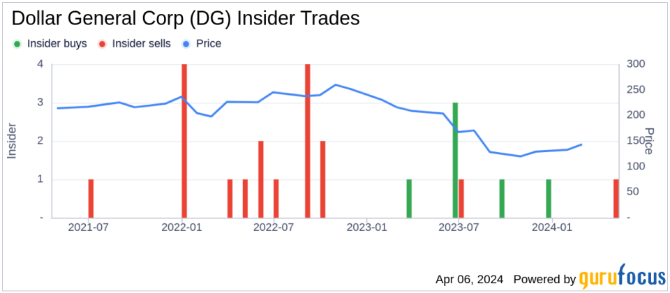 Insider Sell: EVP & Chief Information Officer Carman Wenkoff Sells 5,909 Shares of Dollar General Corp (DG)