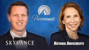 Skydance Media CEO David Ellison and National Amusements President Shari Redstone