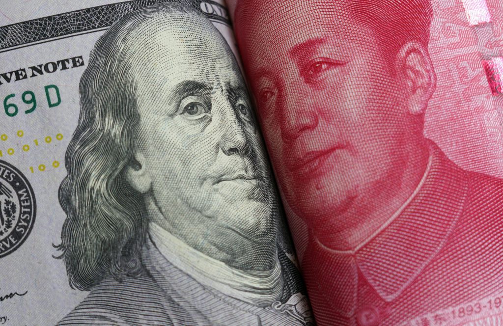 US Dollar Chinese Yuan Currency