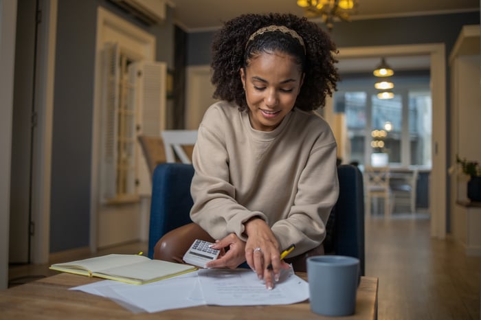 Young person planning for the future.