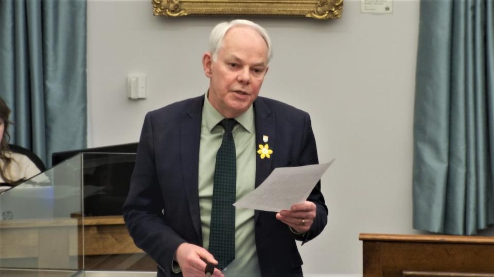 Green Party MLA Peter Bevan-Baker said other provinces already have auditing processes for their finance departments. Bevan-Baker is shown here at the legislature. 