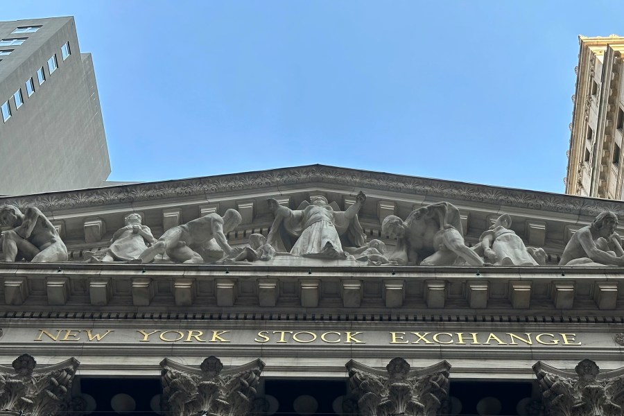 The New York Stock Exchange is shown on Tuesday, June 18, 2024 in New York. Shares are mostly higher in Europe and Asia after U.S. stocks rallied to more records, with gains for technology companies pushing the benchmarks higher. (AP Photo/Peter Morgan)