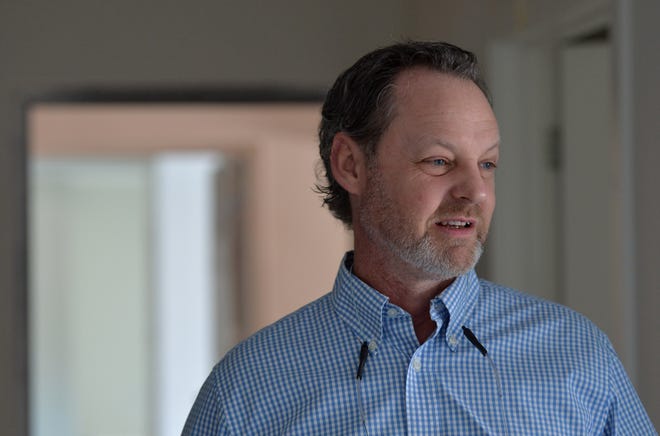 William Russell, President, CEO & Custodian of Records of the Sarasota Housing Authority, tours one of the apartments at Cypress Square. The housing authority is nearing completion of Cypress Square, a three-building, an affordable housing project consisting of 84 units and a clubhouse in the 1600 block of 21st in Sarasota.