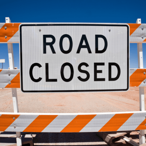 Road Closed Sign 