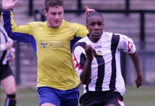 The player pictured above started his football career at the Tooting & Mitcham United