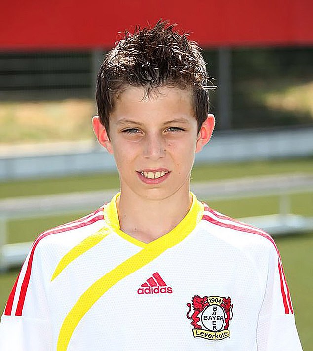 The player above began his journey at Alemannia Mariadorf before joining Bayer Leverkusen