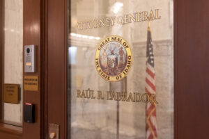 door to Attorney General Raul Labrador's office