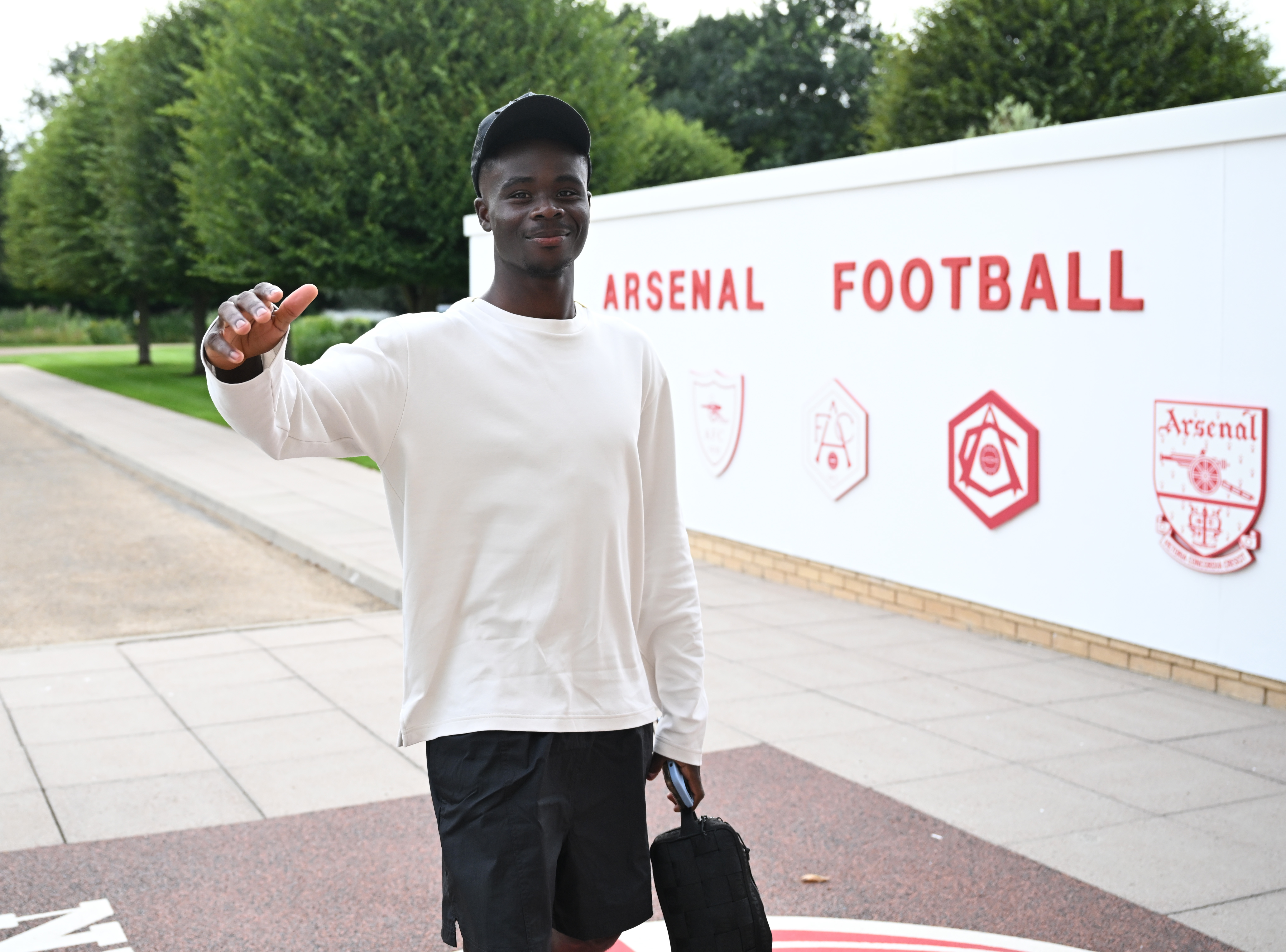 Bukayo Saka returned for his first training session of preseason