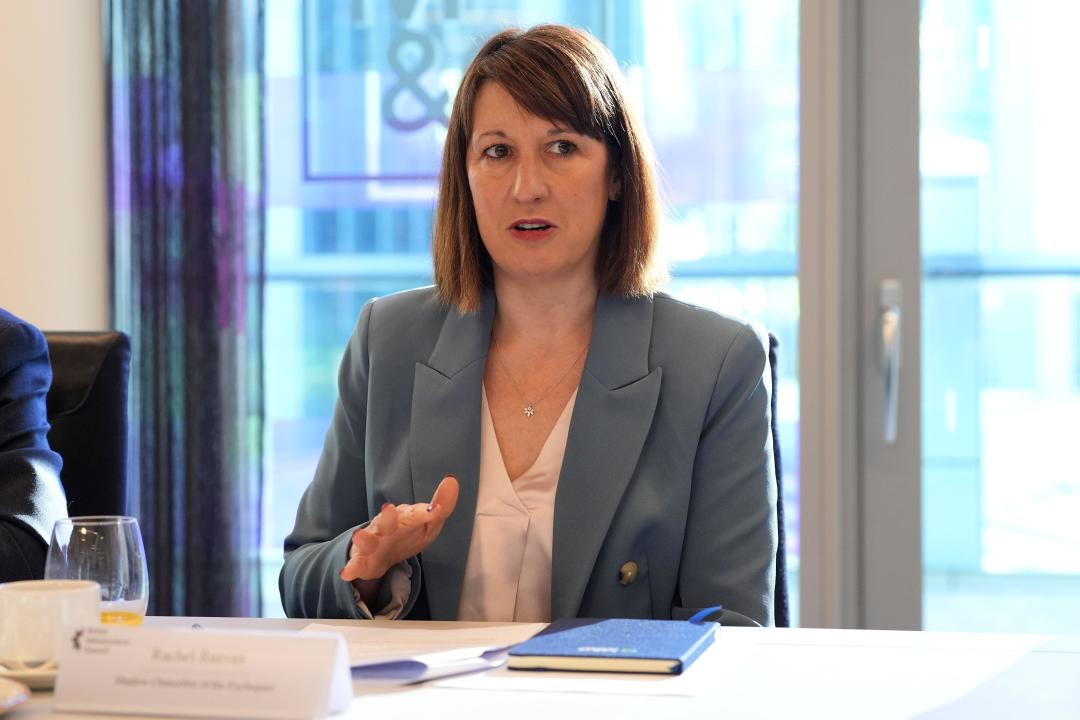 Shadow chancellor Rachel Reeves during a meeting with business leaders at M&G Investments in central London, as she sets out the Labour party's plans to bring investment back to Britain, while on the General Election campaign trail. Picture date: Monday June 17, 2024.