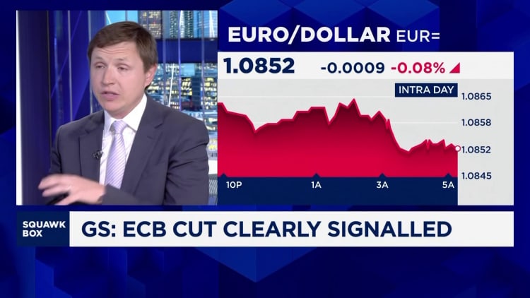 ECB will cut rates in October but not commit to a forward path, Goldman economist says