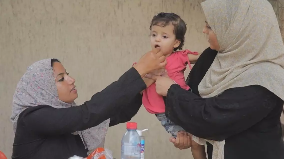 2nd round of UN-led polio vaccination starts in southern Gaza: WHO