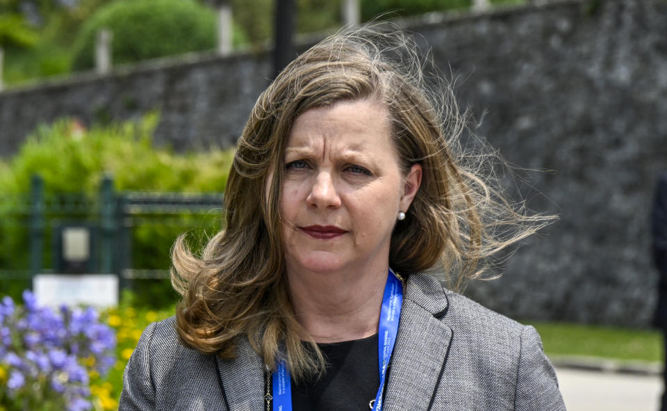 SINTRA, PORTUGAL - JUNE 28: Michelle Bowman, member of the Board of Governors of the Federal Reserve System,arrives to attend the afternoon session on the last day of the 2023 European Central Bank Forum on Central Banking on June 28, 2023, in Sintra, Portugal. The Forum's last day is devoted to discuss monetary policy normalization, the optimal mix of fiscal and monetary policy in the context of high inflation, and lessons from recent experiences in macroeconomic forecasting. The European Central Bank hosts its annual Forum on Central Banking from June 26-28, 2023. This year the Forum addressed the macroeconomic stabilization in a volatile inflation environment. (Photo by Horacio Villalobos#Corbis/Corbis via Getty Images)