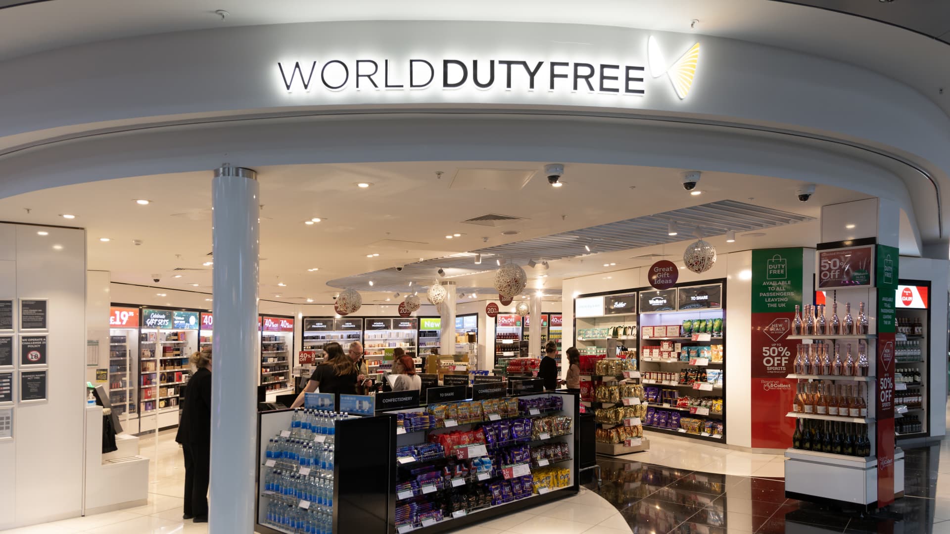 World Duty Free shop, Stansted airport, U.K.