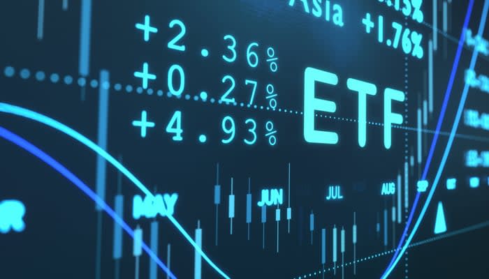 Artist rendering of electronic ETF trading board. 