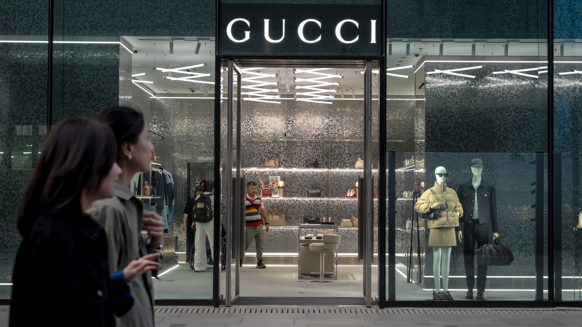 A Gucci store, operated by Kering SA, in the Sanlitun area of Beijing, China, on Saturday, Oct. 12, 2024. 