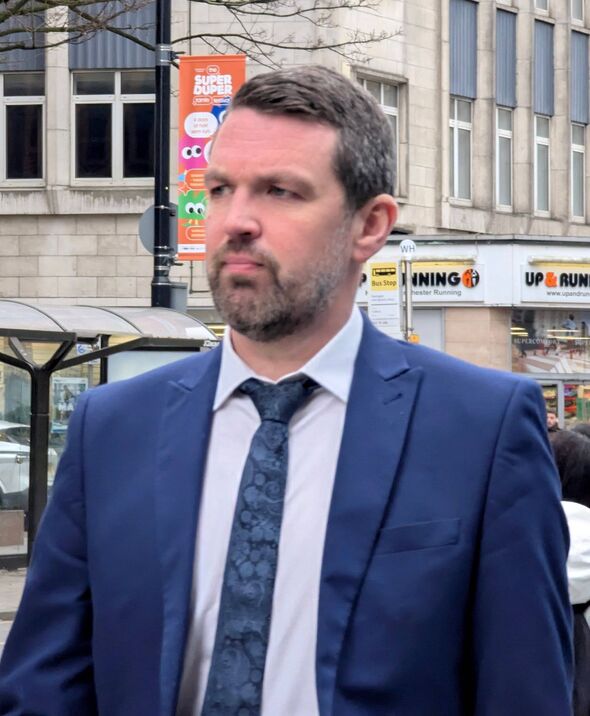 Andrew Bone outside Manchester Magistrates’ Court. 