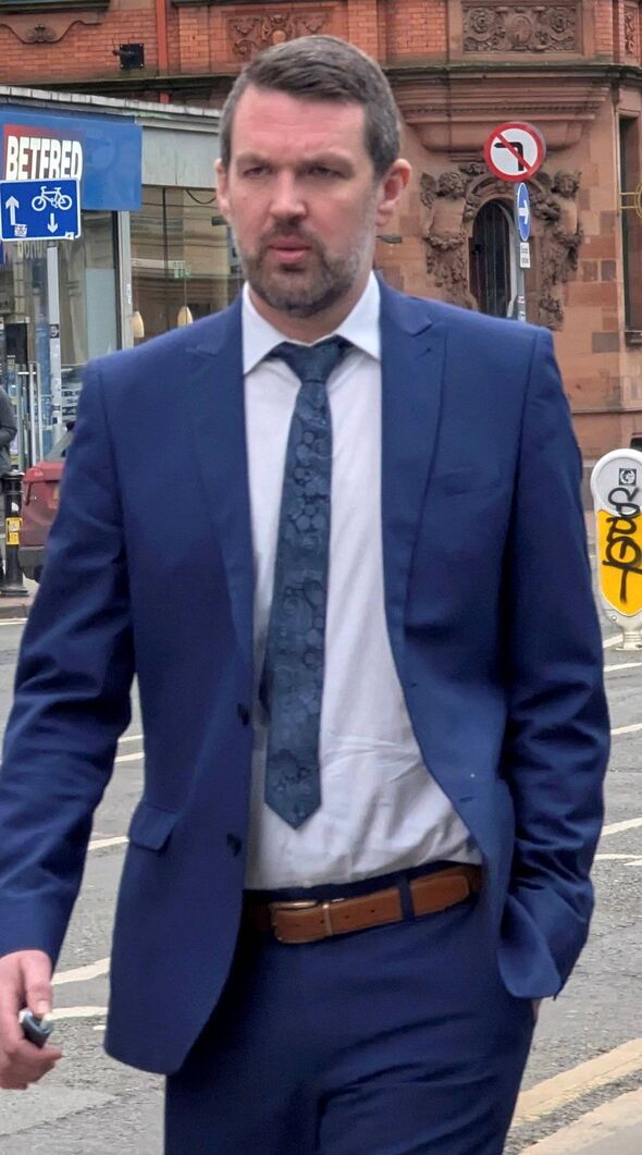 Andrew Bone outside Manchester Magistrates’ Court. 