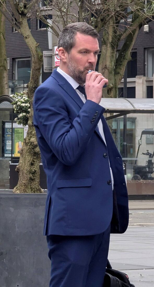 Andrew Bone outside Manchester Magistrates’ Court. 