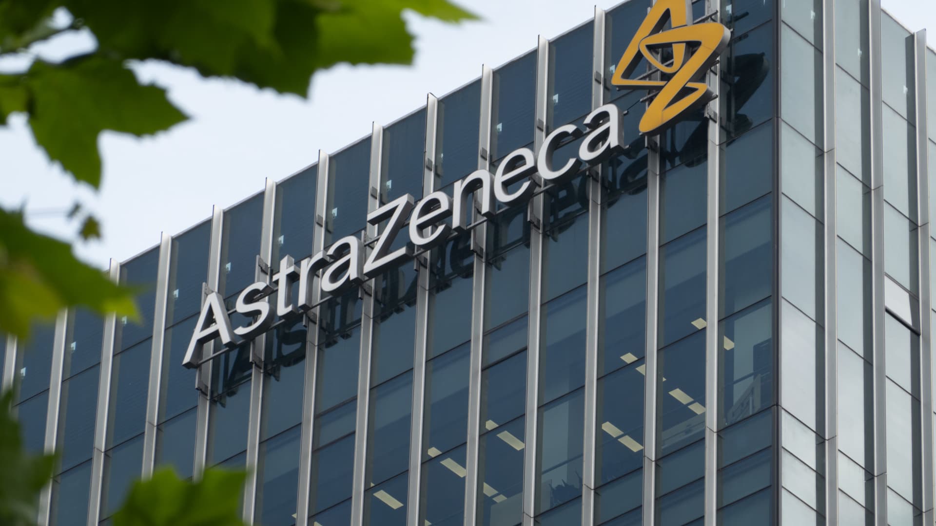 The office building of biopharmaceutical company AstraZeneca in Shanghai on May 23, 2024.