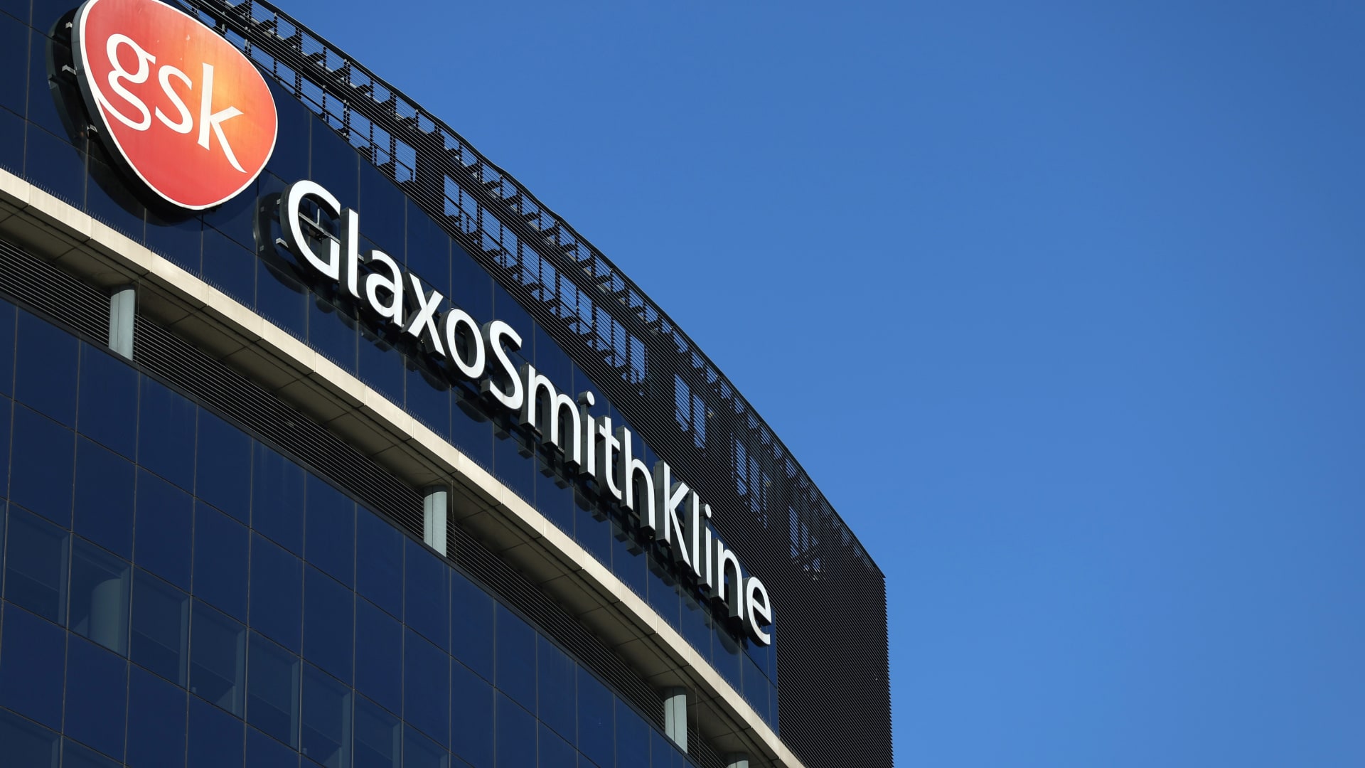 GlaxoSmithKline headquarters in London on Jan. 17, 2022.