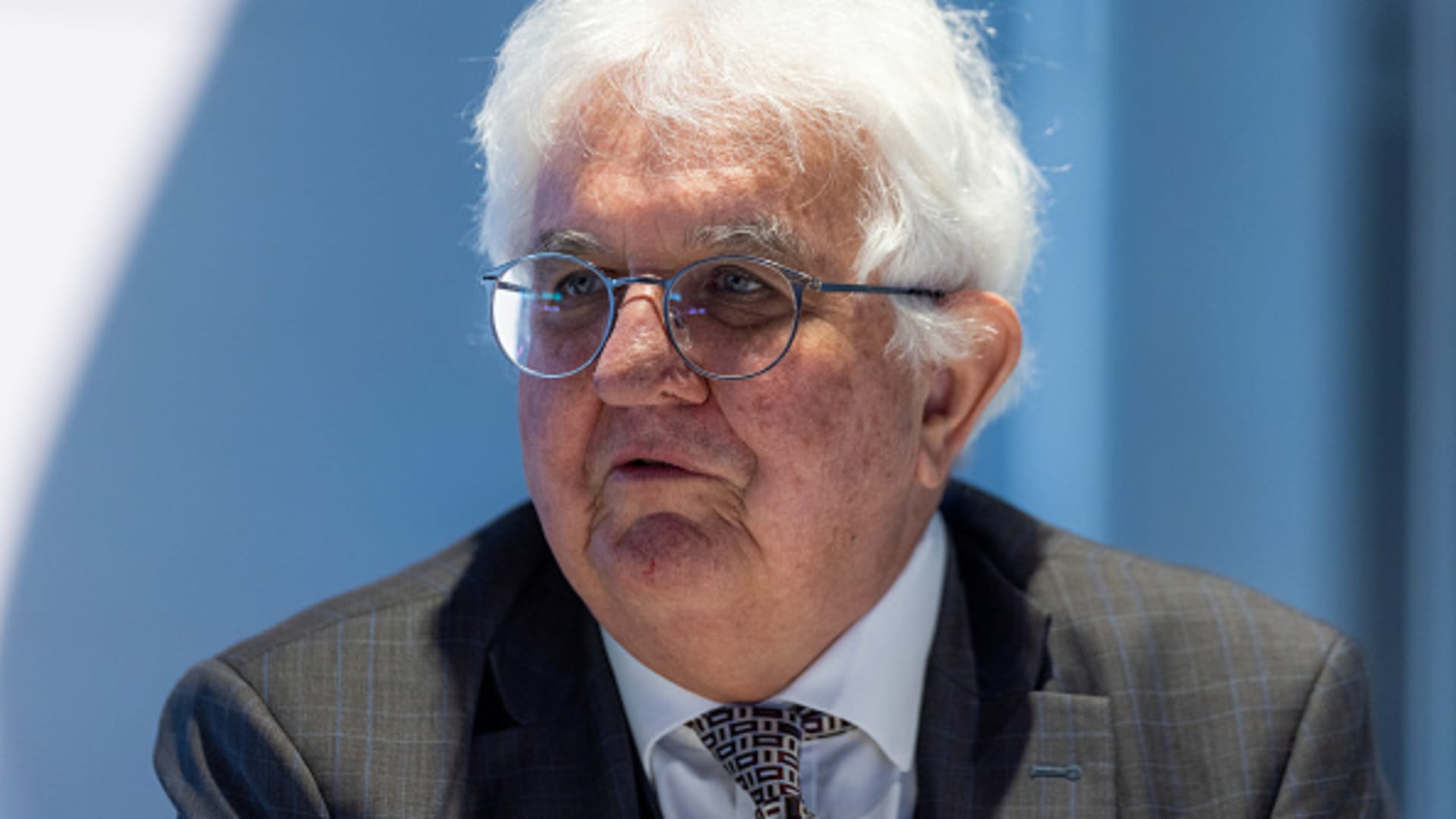 Robert Holzmann, governor of Austria's central bank, during an interview in London, UK, on Monday, April 29, 2024. 