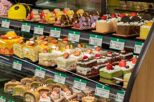 A look at a selection of bakery items at T&T...