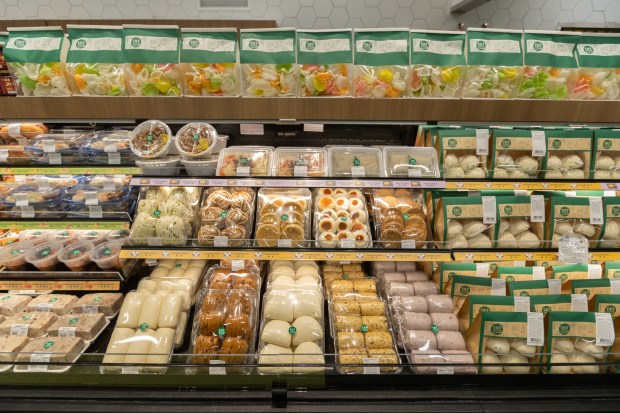 A look at prepared food at T&T Supermarket’s Bellevue, Washington...