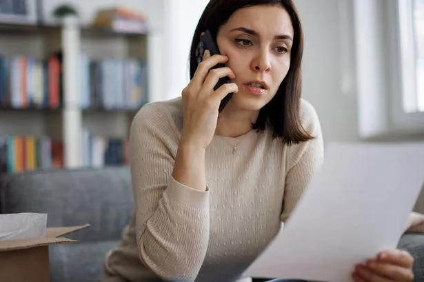 Frustrated woman contacting customer service about a delivery problem