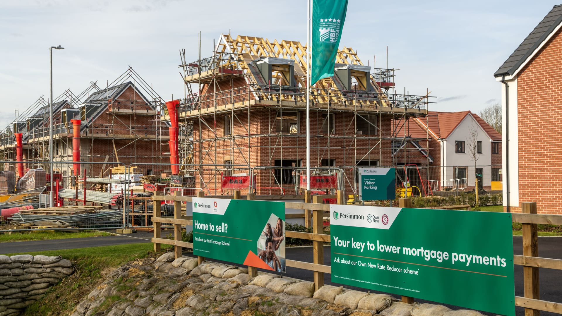 Honors Meadow new housing development by Persimmon, Rendlesham, England.