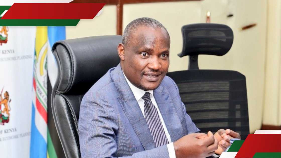 Treasury CS John Mbadi at a past press conference.