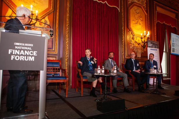 Jay Neveloff, Kristin Khanna, Mrinal Dansingani, Eric Ramirez, and Grant Frankel at the Commercial Observer National Finance Forum.