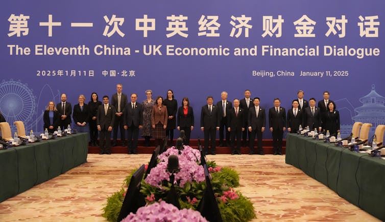 Summit delegates including Rachel Reeves.