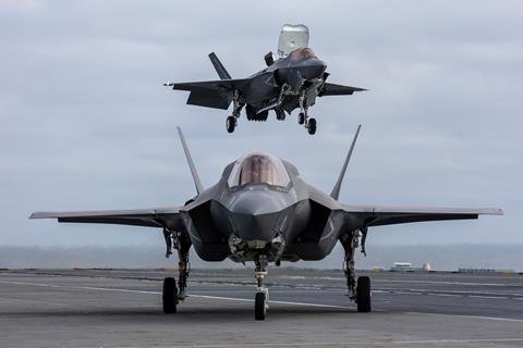 UK F-35 on HMS Prince of Wales