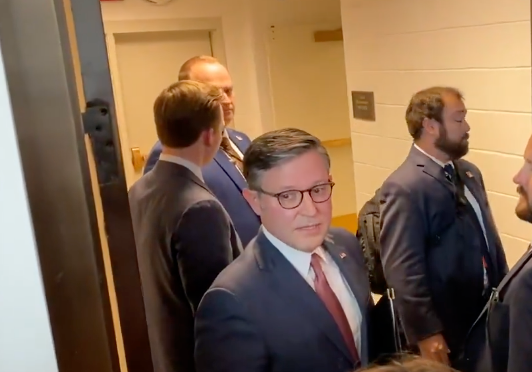 House Speaker Mike Johnson discussed the pilot program Tuesday-image courtesy CSPAN