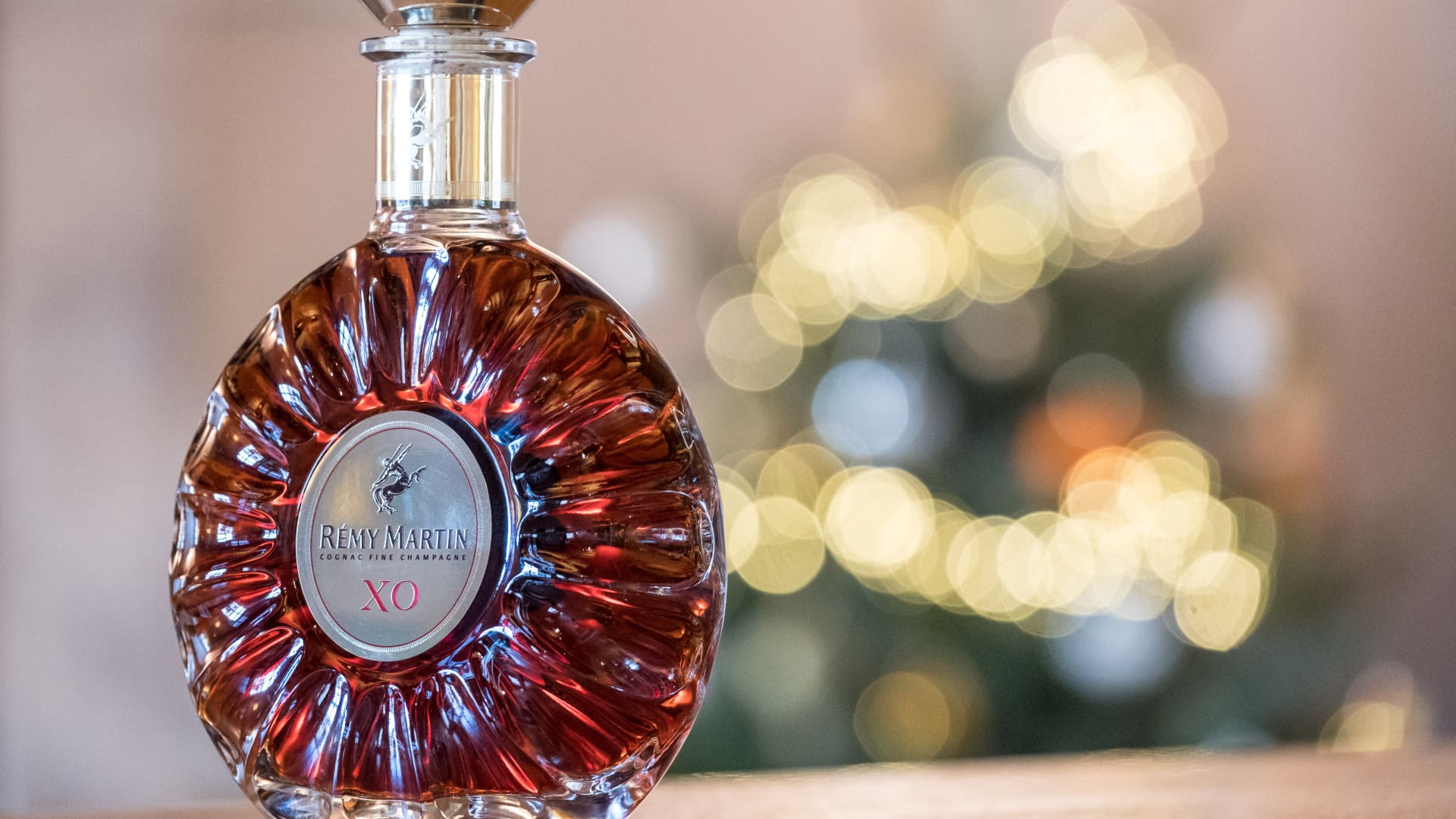A bottle of Remy Martin XO Excellence cognac at the Remy Cointreau SA headquarters Club in Cognac, France, on Dec. 9, 2016.