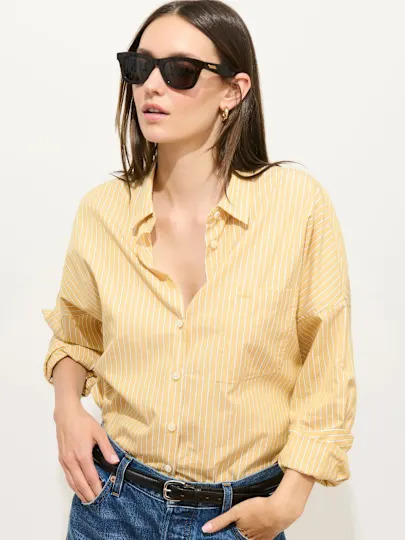 Alex Mill, Jo Striped Shirt In Cotton Poplin