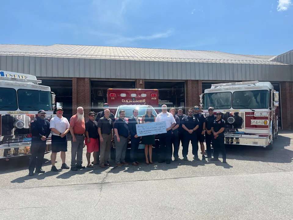 Congresswoman Lori Trahan visited the Gardner Fire Department on Wednesday, Aug. 13, after the department finally received three brand new apparatuses purchased with $1.8 million obtained through the American Rescue Plan Act.