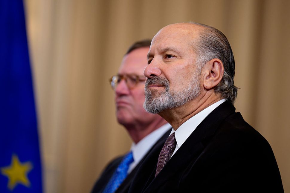 The profile of a mid-aged White male.