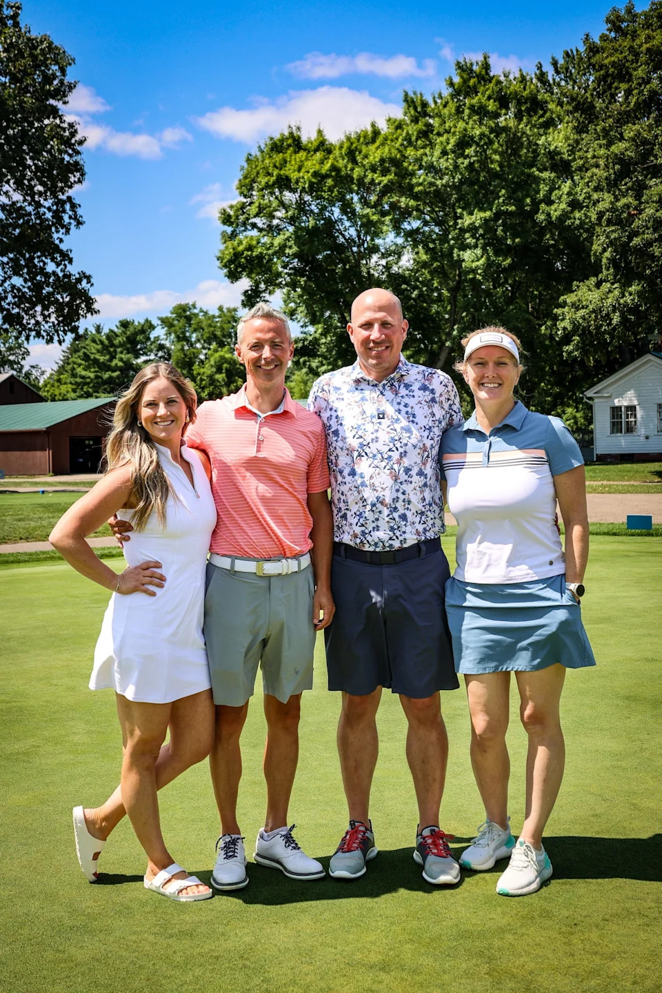 Winners of the Srixon Division of the 2025 Carnation Scramble golf tournament at Tannenhauf Golf Club were Adam Christian, Bethany Christian, Billy Schuld and Diane Rubin-Schuld, which scored 61. The divisions in the outing were named for golf equipment companies.